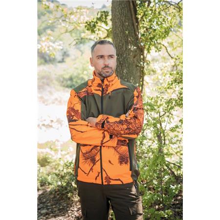 ΑΝΔΡΙΚΌ SOFTSHELL TREELAND T403 - CAMO ΠΟΡΤΟΚΑΛΊ
