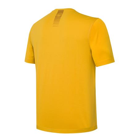 ΑΝΔΡΙΚΌ T-SHIRT ΜΕ ΚΟΝΤΆ ΜΑΝΊΚΙΑ BERETTA OUTLINE - ΣΑΦΡΆΝ ΚΊΤΡΙΝΟ