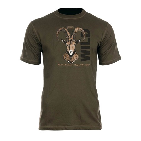 Ανδρικό T-Shirt Με Κοντά Μανίκια Hart Ground Ibex - Σκούρο Λαδί