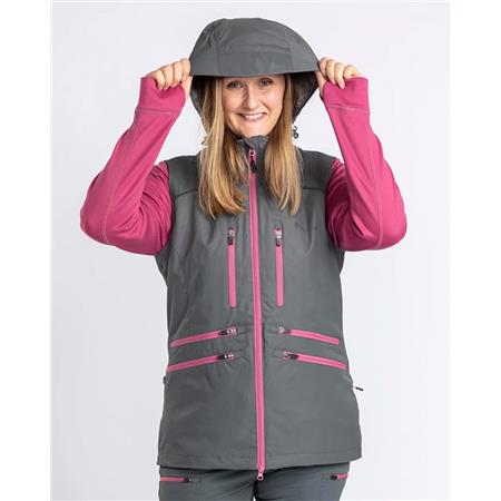 ÄRMLÖS DAMVÄST PINEWOOD DOG SPORTS WINDBLOCKER W - GRÅ