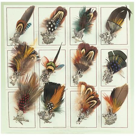 Assortiment De Plumes De Chapeau Fritzmann - Par 12