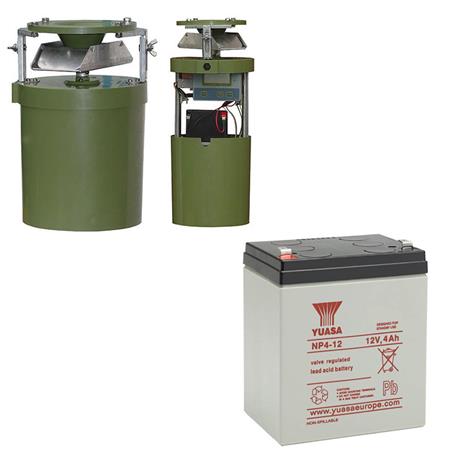 Automaattisen Syöttölaitteen Paketti Roc Import Power Feeder 12 Volts + Batterie Etanche