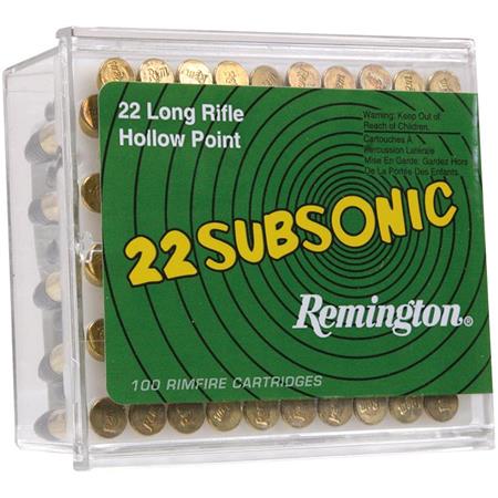 Balle 22Lr Remington Subsonic - Calibre 22Lr