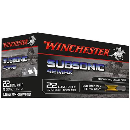 Balle 22Lr Winchester Subsonic - Calibre 22Lr