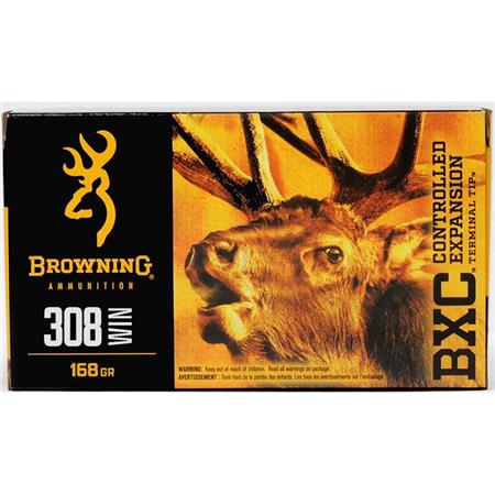 Balle De Chasse Browning Bxc - 168Gr - Calibre 308 Win