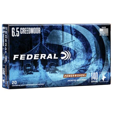 Balle De Chasse Federal Power Shok - 140Gr - Calibre 6.5 Creedmoor