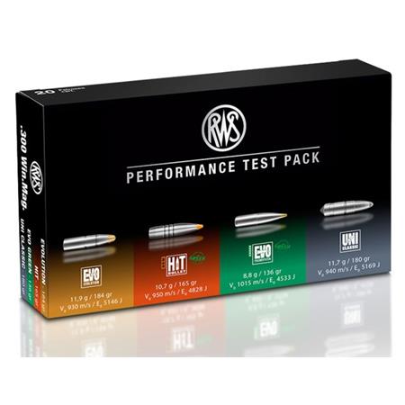 Balle De Chasse Rws Performance Test Pack - Calibre 300 Win Mag