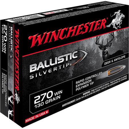 Balle De Chasse Winchester Ballistic Silvertip - 130Gr - Calibre 270 Win