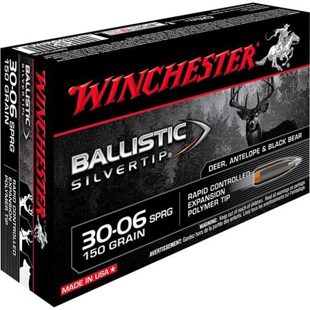 Balle De Chasse Winchester Ballistic Silvertip - 150Gr - Calibre 30-06 Sprg
