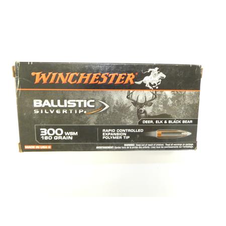 Balle De Chasse Winchester Ballistic Silvertip - 180Gr - Calibre 300 Wsm - Csbst300sa