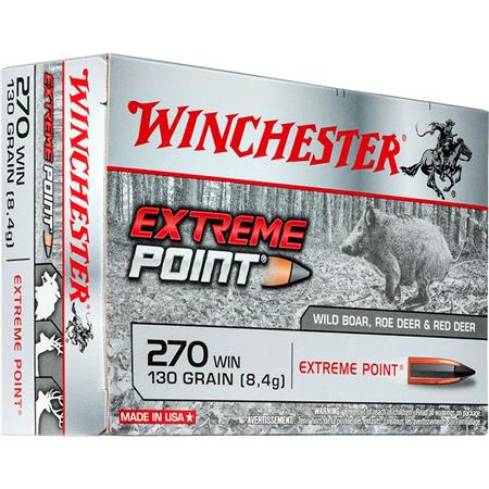Balle De Chasse Winchester Extreme Point Lead Free - 130Gr - Calibre 270 Win