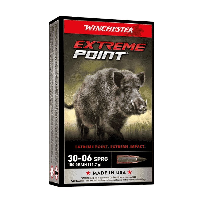 Balle de chasse winchester extreme point plomb 150gr calibre 3006