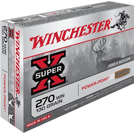Balle De Chasse Winchester Power Point - 130Gr - Calibre 270 Win