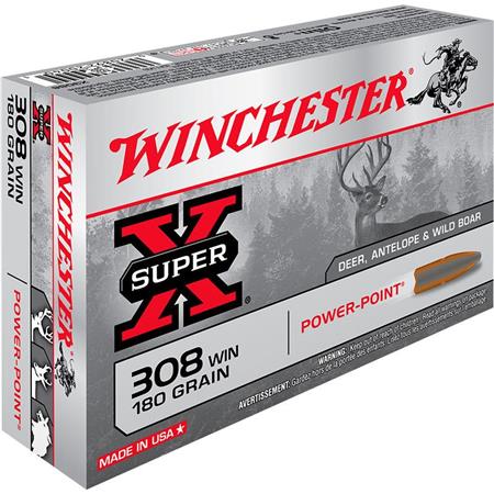 Balle De Chasse Winchester Power Point - 180Gr - Calibre 308 Win