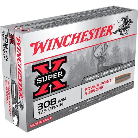 Balle De Chasse Winchester Subsonic - 185Gr - Calibre 308 Win