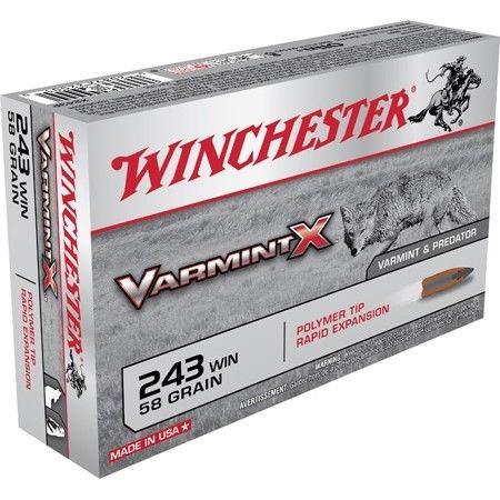 Balle De Chasse Winchester Varmint-X - 58G - Calibre 243 Win