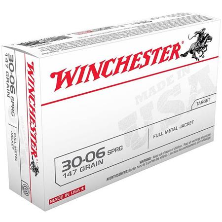 Balle De Chasse Winchester Winch Fmj - 147Gr - Calibre 30-06 Sprg