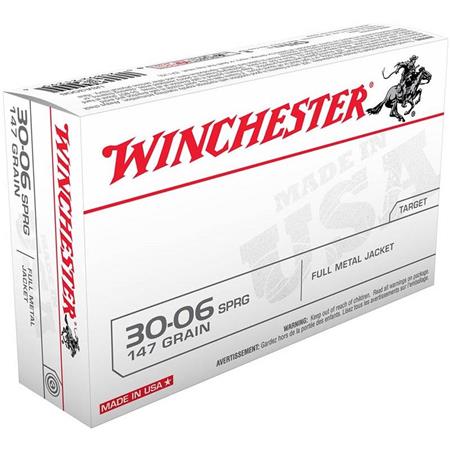 Balle De Chasse Winchester Winch Fmj - 147Gr - Calibre 308 Win
