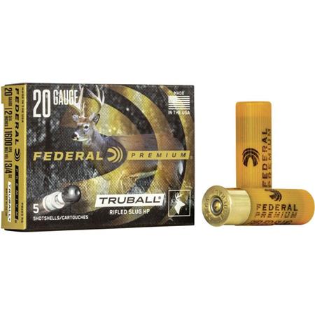 Balle De Fusil Federal Premium Vital Shok Slug - 21G - Calibre 20