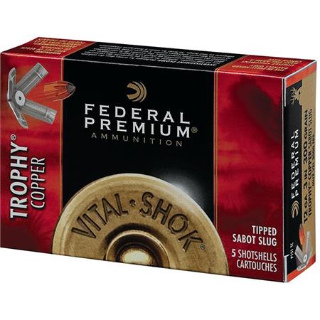 Balle De Fusil Federal Premium Vital Shok Trophy Copper - 18G - Calibre 20