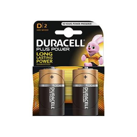 BATTERI DURACELL ALCALINE D LR20 1,5 V
