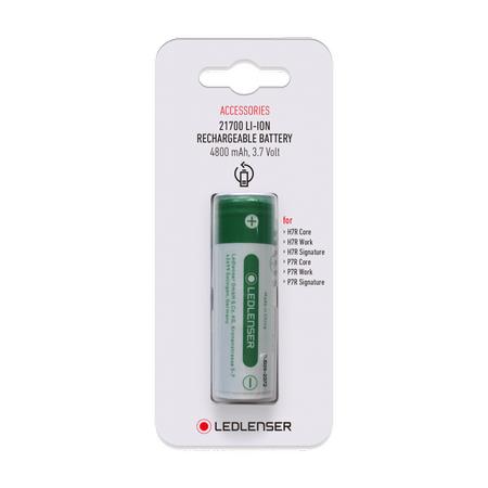 BATTERIE RECHARGEABLE LED LENSER 21700 4800MAH POUR P7R H7R