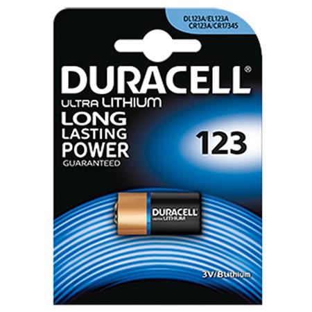 BATTERIJ LITHIUM CR DURACELL CR123 3 V