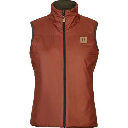 BEZRĘKAWNIK PUCHOWY DAMSKI HARKILA KALIX HSP W - WILLOW GREEN/ARABIAN SPICE