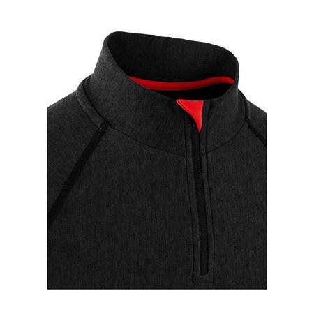 BIELIZNA MĘSKA DAMART TEE SHIRT THERMOLACTYL COMFORT 5 COL ZIP - CZARNY