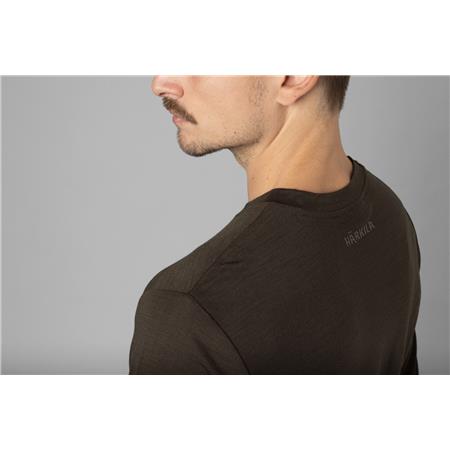 BIELIZNA MĘSKA HARKILA MAILLOT BASE ALL SEASON L/S - BRĄZOWY