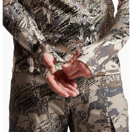 BIELIZNA MĘSKA SITKA CORE MERINO 330 HALF-ZIP MAILLOT - OPTIFADE OPEN COUNTRY