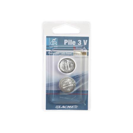 BLISTER MED BATTERIER LACME 3V CR2032 - PAKKE MED 2