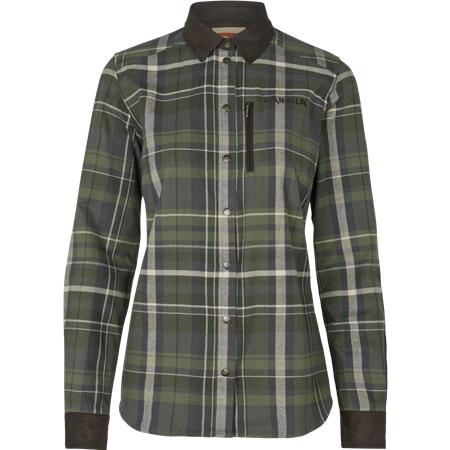 Blouse Met Lange Mouwen Voor Vrouwen Harkila Pajala L/S W - Olive Check