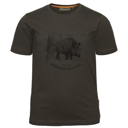 Μπλουζάκι Junior Pinewood Wild Boar - Καφέ