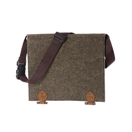 BOLSA PARA PUESTO DE OBSERVACIÓN FRITZMANN DE FIELTRO DE LANA CON CUERO