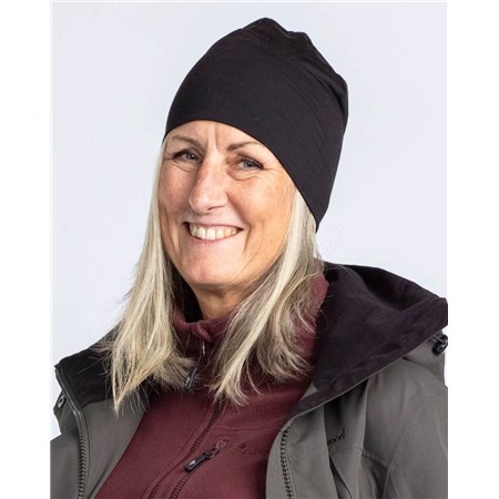 BONNET PINEWOOD MERINO WOOL - BLACK