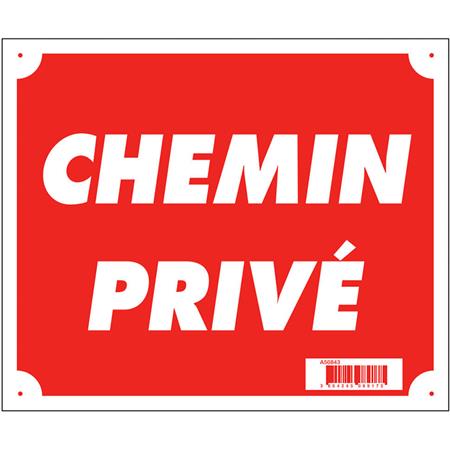 Bord Signaalgegeving Europ Arm Chemin Privé