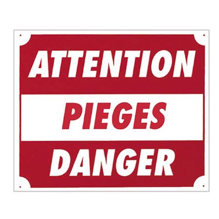 Bord Signaalgeving Europ Arm Attention Pièges Danger