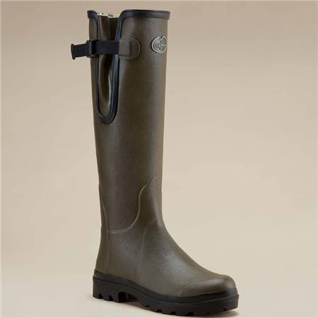BOTAS MUJER LE CHAMEAU VIERZON FORRADAS EN JERSEY - VERDE OSCURO