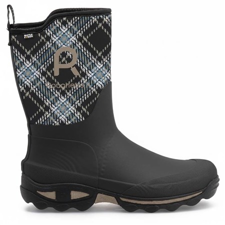 Botines Unisex Rouchette Clean Garden Plaid - Gris