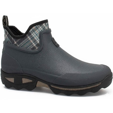 Botines Unisex Rouchette Clean Garden Plaid - Gris