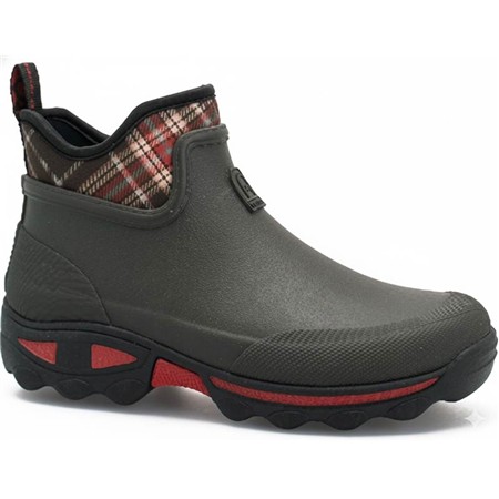 Botki Unisex Rouchette Clean Garden Plaid - Czerwony