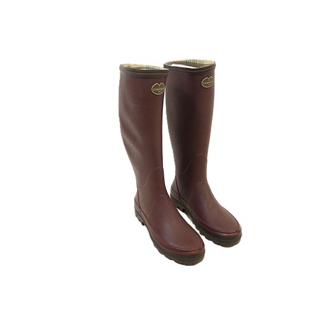 Bottes Femme Le Chameau Giverny Doublées Jersey - Bordeaux - 41 - M41