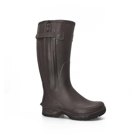 Bottes Homme Chasse Rouchette Veneur Neo Zip - Marron