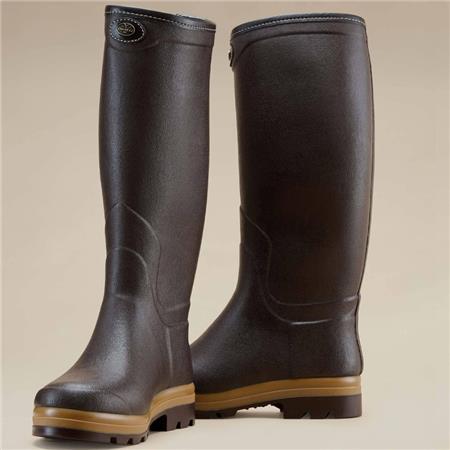 BOTTES HOMME LE CHAMEAU SAINT HUBERT HERITAGE - MARRON