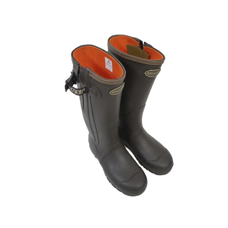 Bottes Homme Percussion Full Zip Rambouillet - Marron - 42
