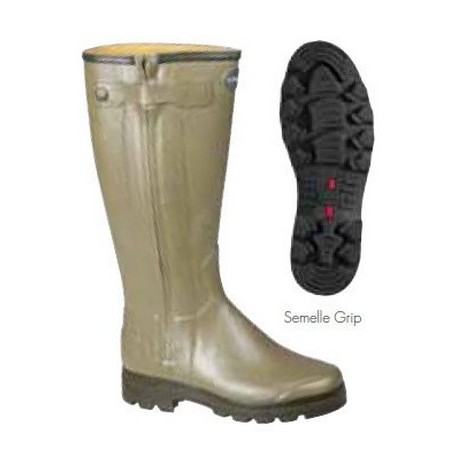 Bottes Sur Mesure Homme Le Chameau Chasseur Neoprene - Vert