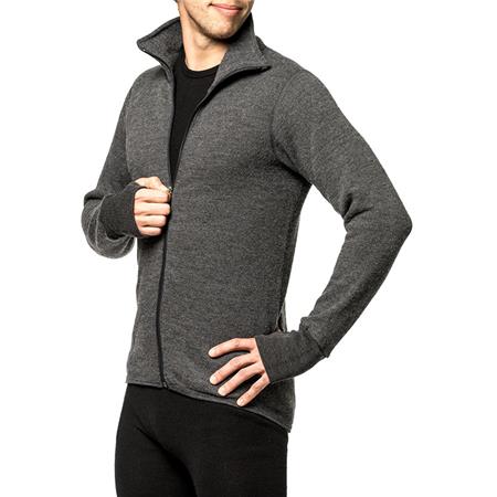 ΜΠΟΥΦΆΝ UNISEX WOOLPOWER FULL ZIP JACKET 400 - ΓΚΡΙ