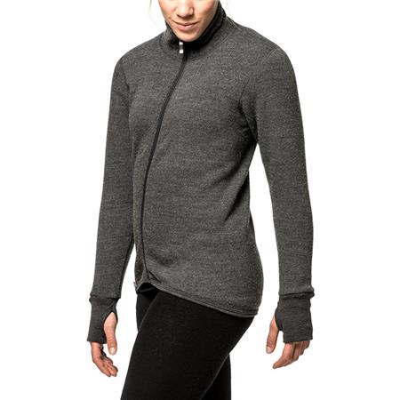 ΜΠΟΥΦΆΝ UNISEX WOOLPOWER FULL ZIP JACKET 400 - ΓΚΡΙ