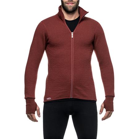ΜΠΟΥΦΆΝ UNISEX WOOLPOWER FULL ZIP JACKET 400 - ΚΌΚΚΙΝΟ ΣΚΟΥΡΙΆΣ